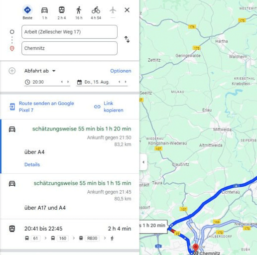 Unsere Region – Anfahrt